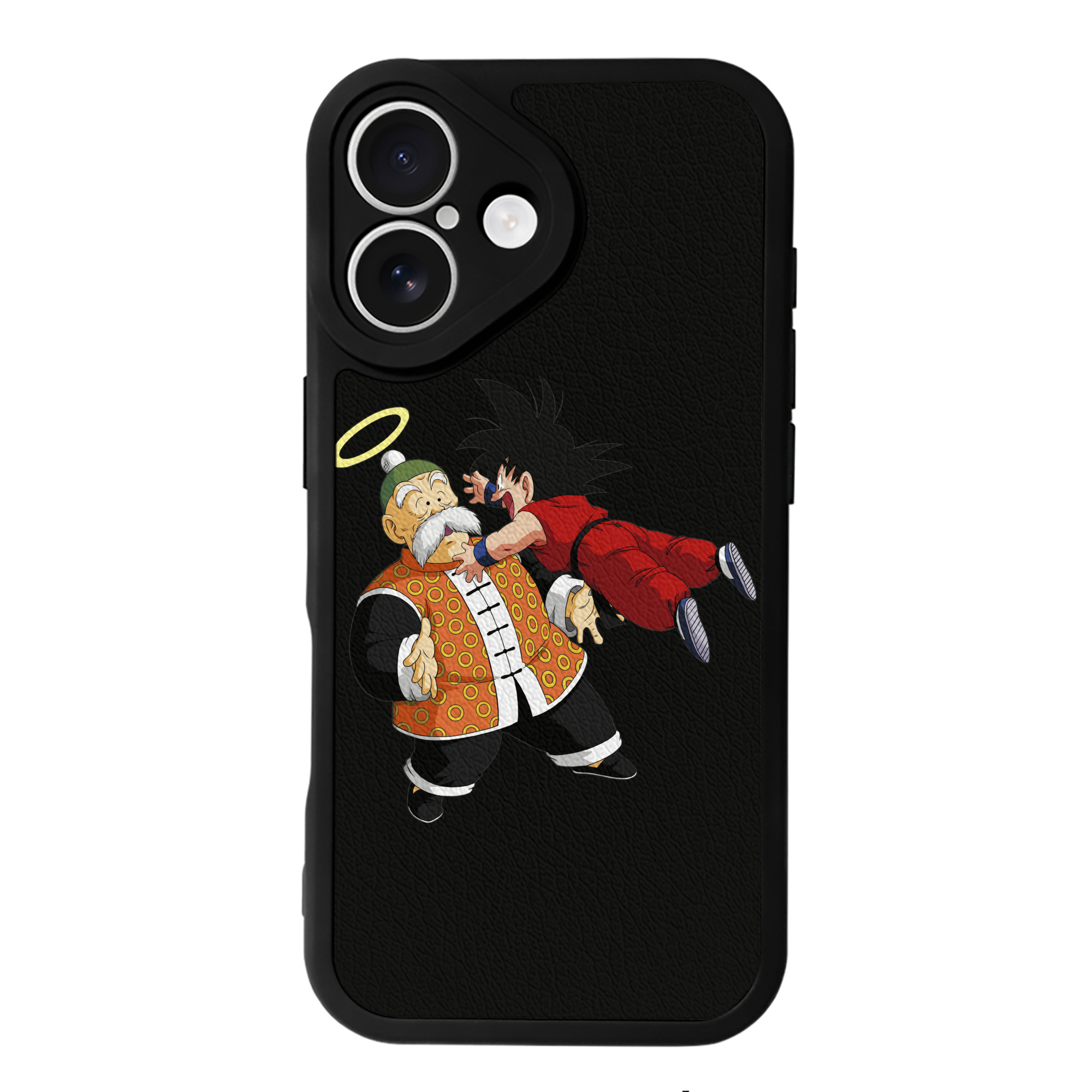 （画像用） ドラゴンボール 孫悟空（そん ごくう）Son Goku カカロット DRAGON BALL Kakarotto 【iPhone 16シリーズ対応】シリコンスマホケース（レザー調） 材質：シリコン